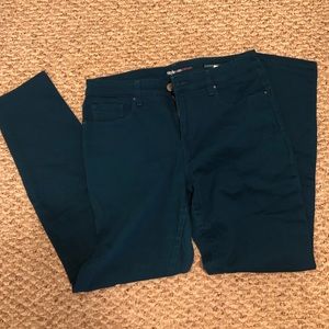 NWOT teal stretchy denim pants